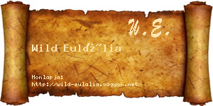 Wild Eulália névjegykártya